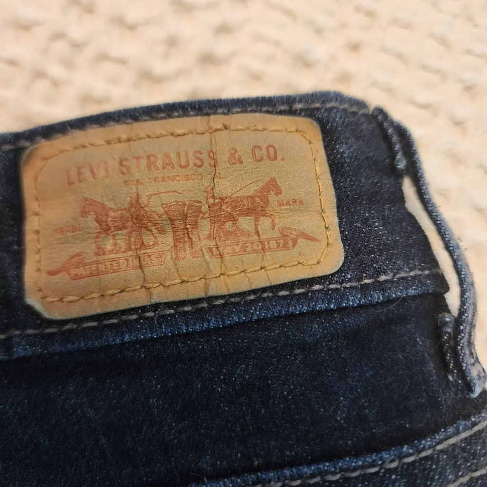 Levi's Women's Mid Rise Skinny Blue Jeans Red Tab Sz 16 Y2K Retro 90s Grunge
